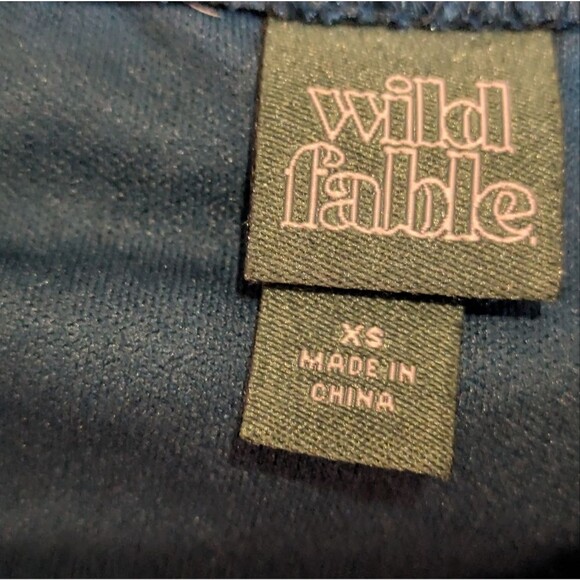 Wild Fable Teal Ruched Velvet Mini Skirt, Women's Xtra Small XS - Picture 5 of 8